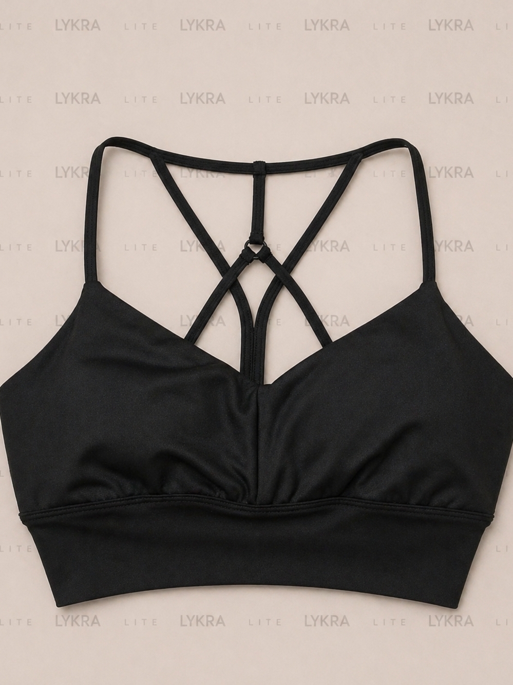 Alo Black Strappy Sports Bra XS Activewear Yoga Workout Top - Picture 3 of 4